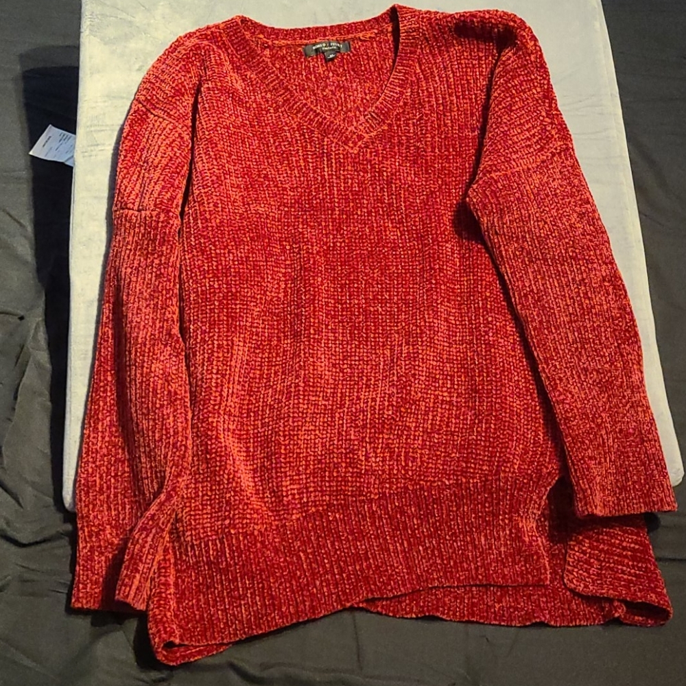 Red V-Neck sweater
